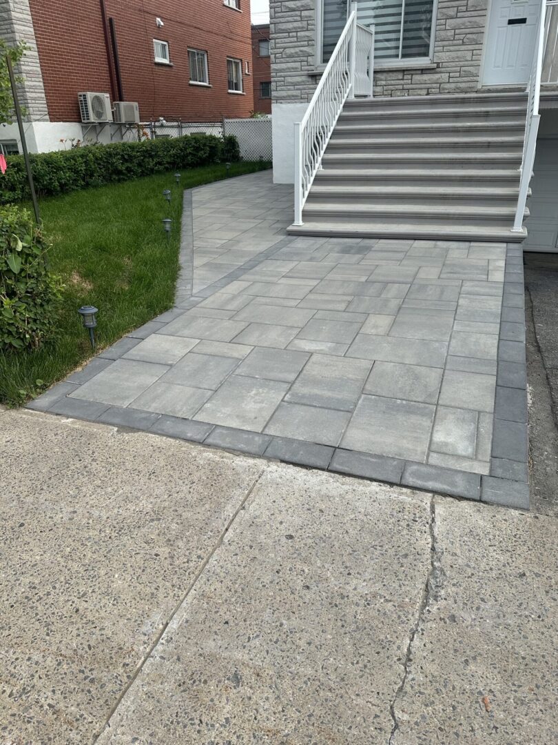 travaux pavé uni entrée